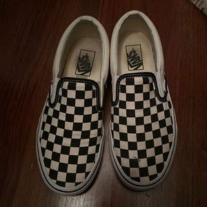 Black and white checkered vans